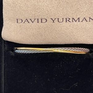 David YURMAN SS Gold crossover bracelet